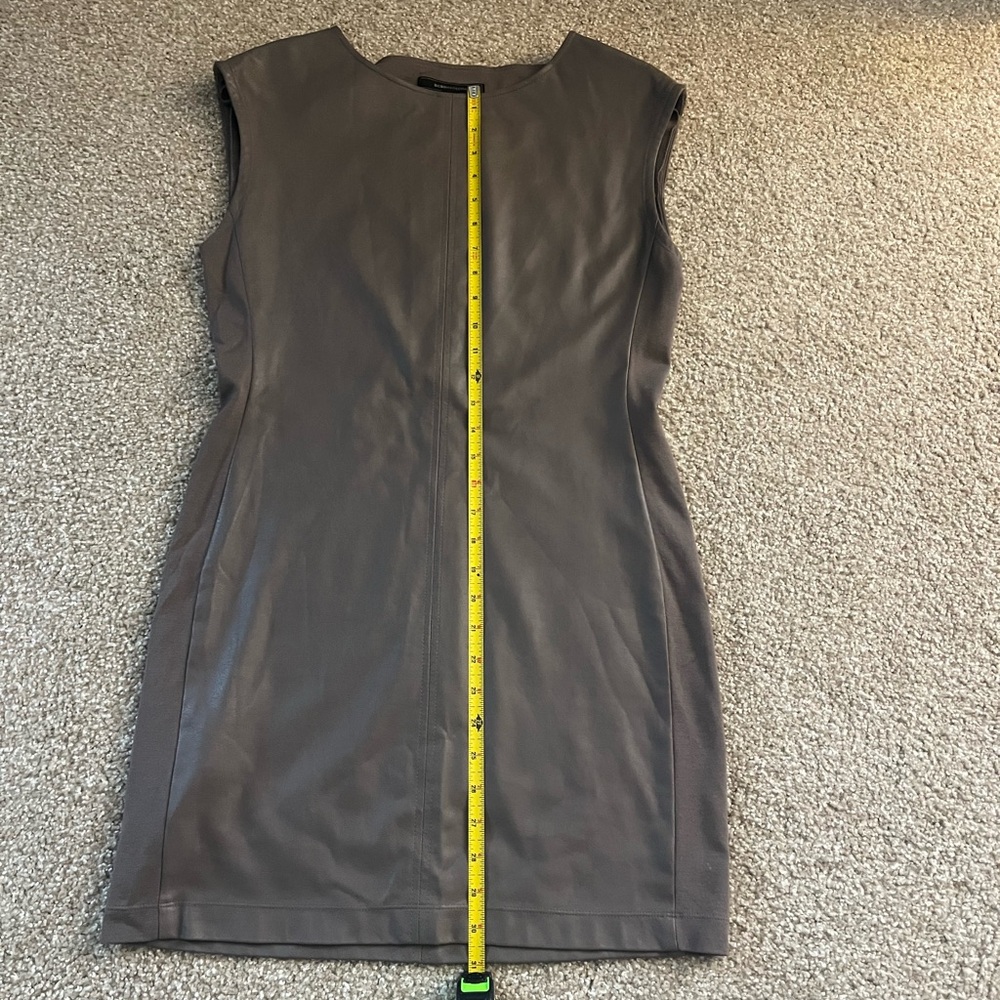 BCBG Maxazria Faux Leather Mini Dress